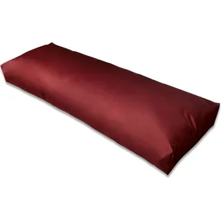 Eleganten-Stil Gepolstertes Rückenkissen Weinrot 120 x 40 x 10 cm DE76733 - Rot