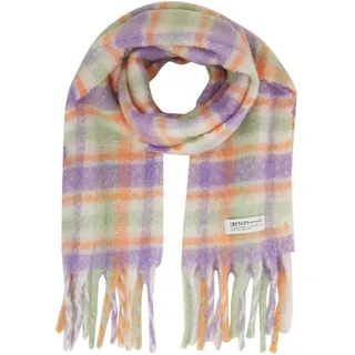 TOM TAILOR Denim Damen 1038075 Cosy Schal mit Karomuster, 32561-green Lavender Check, OneSize