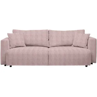 Carryhome Schlafsofa , Rosa , Textil , Füllung: Schaumstoff, Faserbällchen,Schaumstoff, Faserbällchen , 250x92x105 cm , Made in EU, Oeko-Tex® Standard 100 , Stoffauswahl, Schlafen auf Sitzhöhe, Rücken echt , Wohnzimmer, Sofas & Couches, Schlafsofas, Sonstige Schlafsofas