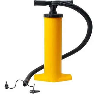 Basic Nature Doppelhub-Luftpumpe gelb