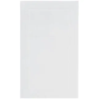 Aquanova Badematte , Weiß , Textil , Uni , rechteckig , 60x100 cm , für Fußbodenheizung geeignet, rutschfest , Heimtextilien, Badtextilien, Badematten