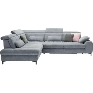 Set One by Musterring Ecksofa »SO 3400 Sitzhöhe 47cm oder 49cm, Sitztiefe verstellbar, B/T 317/220 cm« Kaltschaumpolsterung, Flachgewebe, whlw. mit Funktionen, Sitzhöhe 47