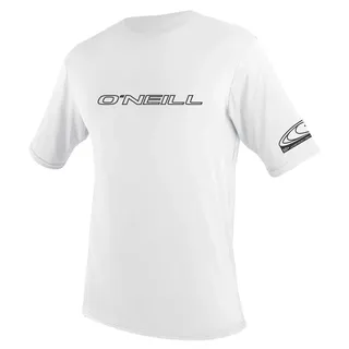 O'Neill Herren Basic Skins S/S Tee Rash Vest, Weiß, S