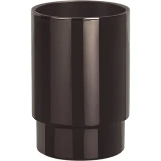 Spirella Zahnputzbecher Zahnbürstenhalter Nyo Steel 6,5x9,5 cm Schwarz