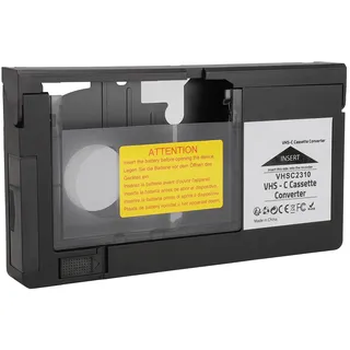Asixxsix VHS-C-Kassettenadapter, Motorisierter VHS-Kassettenkonverter für Camcorder, Wiedergabeaufzeichnung, Videokassettenadapter, EIN-Tasten-Steuerung für S-VHS-C-S-VHS-Kassetten