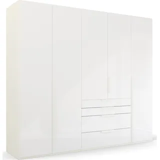 ORANGE Kleiderschrank Purisma 251 x 223 cm Glas Kristallweiß