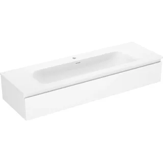 Mexen Orio Badezimmerschrank 140 cm mit Waschbecken Vela, 1 Schublade, weiß matt - 91A10-14023-1-BF01-W23M01 - Weiß