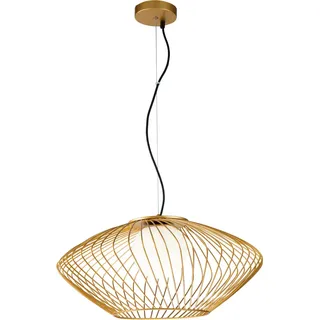 Maytoni Pendelleuchte Gold, Weiße Kugel, E27, Dimmbar, 177 cm, 60W - Gold