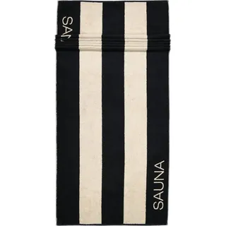 CAWÖ Saunatuch 80 x 150 cm schwarz