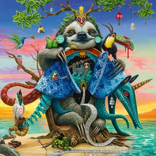 Ravensburger Afterglow 500-teiliges Puzzle | Magische gefährdete Welt von Dulk | Umweltfreundliche Kunst | Premium-Qualität | umweltfreundliche Materialien