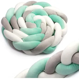 Kantenschutz für Kinderbett Ricokids 2m - Mintgrau