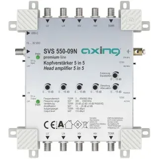 axing/skt Axing SVS550-09N Kopfverstärker, 5 in 5, 20 dB, premium-line SVS55009N SVS 550-09N