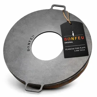 BonFeu Plancha Feuerplatte 100 cm 6 mm Stahl Grillplatte für Feuerschalen