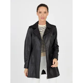 JCC Langjacke »Ledermantel 31020128«, schwarz,