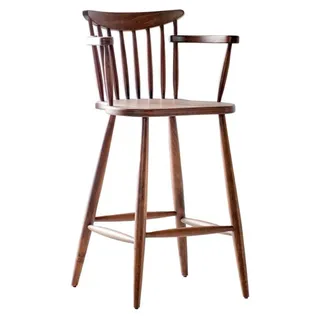 Modern Barhocker Luxus Stuhl Sessel Bar Hausbar für Theke Tresen Barschrank - Braun