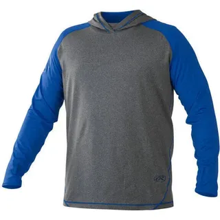 Rawlings HLWH Lightweight Hoodie 90% Polyester Baseball S Royal - Blau