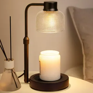 KLL Kerzenwärmer Lampe mit Timer: Geburtstagsgeschenke für Frauen Mama - Hauseinweihungsgeschenke neues Zuhause Dekor - Wachsschmelzwärmer für Glaskerzen
