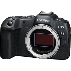 Canon EOS R8 Systemkamera - Spiegellose Vollformat Kamera (Digitalkamera mit Autofokus und Motiverkennung für Augen Tiere Fahrzeuge, 4k Videokamera, 40 Bilder pro Sekunde, WiFi, Touchscreen)