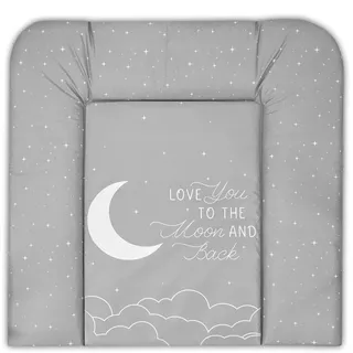 Wickelauflage Wickelunterlage abwaschbar und wasserdicht 75x72 cm - Wickelmatte zum Auflegen auf Wickeltisch Wickelaufsatz Wickelkommode oder Waschmaschine changing mat 75 x 72 Galaxie