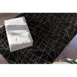 me gusta Bijou 125 Teppich 200 x 290 cm Schwarz/Gold