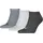 Sneakersocken 3 Paar Grau 43-46