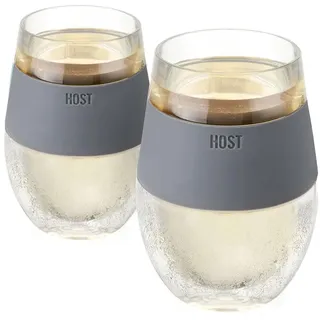 Host 2962 8.5 Ounce Freeze Cooling Wine Glasses - Kunststoff Clear 11.7094 x 1.34 x 8.20 cm