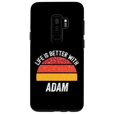 Hülle für Galaxy S9+ Das Leben ist besser mit Adam Retro Sunset, Adam Sunset