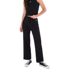 Hurley Damen Rib Relaxed Pants Hose, Schwarz, M EU