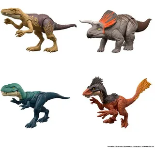 Mattel Jurassic World Actionfigur, Attack, bunt