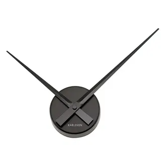 Wanduhr Little Big Time Mini Schwarz - Schwarz