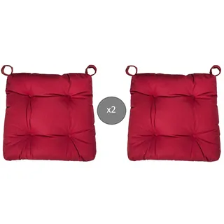 Abeil Stuhlkissen, Rot, 2 Stück