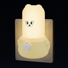 Annmore Stilllicht Baby Erstausstattung Neugeborene Steckdosen Nachtlicht Hund mit Schalter Deko Kinderzimmer Geschenk Zur Geburt Mädchen