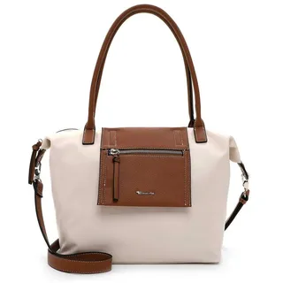 TAMARIS Schultertasche Fabrizia Cityshopper L Beige