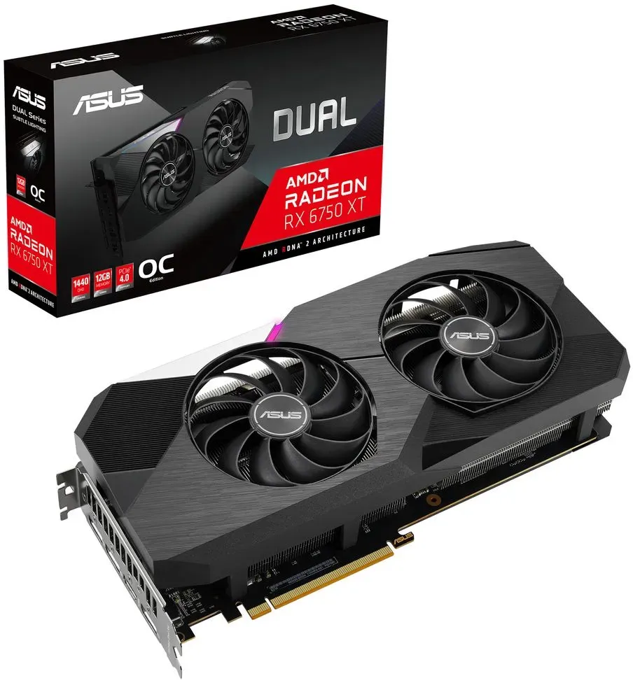 Bild von Radeon RX 6750 XT Dual OC 12 GB GDDR6 90YV0HK0-M0NA00