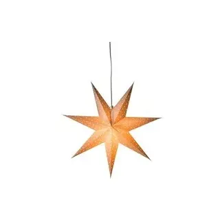 Konstsmide 2910-200 Weihnachtsstern Glühlampe, LED Weiß bestickt, mit ausgestanzten Motiven, mit Sc