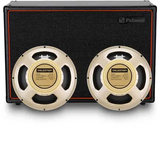 Palmer CAB 212 X CRM - Gitarren Lautsprecherbox mit Celestion Creamback 2 x 12, Closed-Back