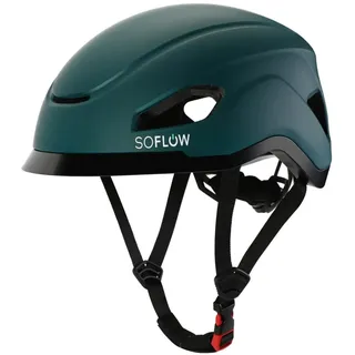 SoFlow Safe 'N' Drive Helm für Fahrräder, E-Scooter und Skateboards (Unisex, 55.5-59 cm, Türkis)
