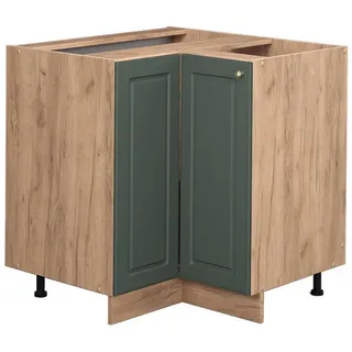 Vicco Eckunterschrank Fame-Line 80,5 x 82 x 51,6 cm Grün-Gold