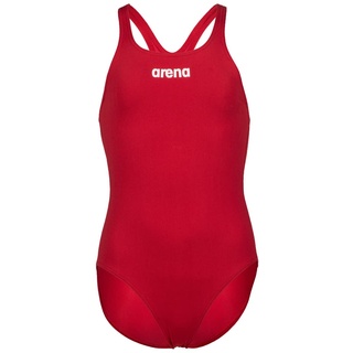 Arena Mädchen Girl's Team Swimsuit Swim Pro Solid Badeanzüge, Red-white, 152 EU