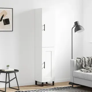 vidaXL Highboard Weiß 34,5x34x180 cm Holzwerkstoff - Weiß