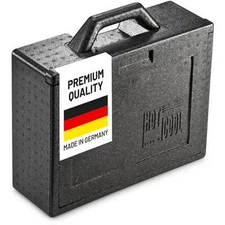 Thermohauser EPP-Thermobox Hot & Cool schwarz, mit Schiebedeckel, 7 L, 38.0 x 30.0 x 13.0 cm