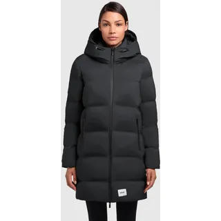 Steppmantel KHUJO "DIDO4", Damen, Gr. XXL (44), schwarz, Steppware, Obermaterial: 100% Nylon. Futter: 100% Nylon. Wattierung: 100% Polyester, unifarben, ca. Mitte Oberschenkel, Mäntel Steppmantel, aus Kunstfaser mit Nylon-Obermaterial und Futter, lockerer Schnitt