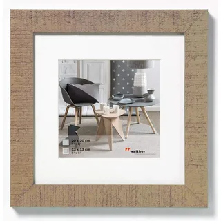 walther design Bilderrahmen beige 30 x 30 cm Home Holzrahmen HO330C