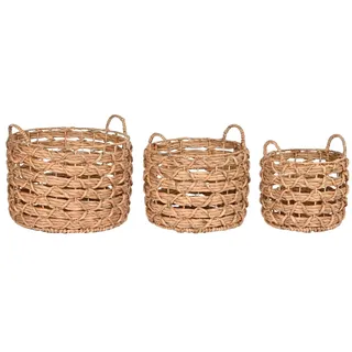 CESTA SET 3 JACINTO DE AGUA 44X44X38 37X27 30X24