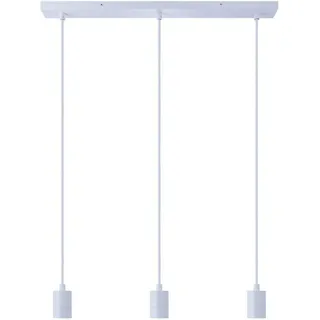 Paco Home HUGO SQ S 3-flg. Ø 4,4 cm zylinderförmig weiß