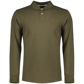 Hackett Hm5500017 Slim Fit Langarm-polo - Cargo Green - L