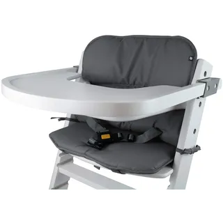 Tinydo® Hochstuhl Sitzkissen für Timba Safety 1st., Dunkelgrau | Ergonomisches Memory-Schaum Kissen zur Rückenentlastung, Sitzpolster extra dick, Sitzverkleinerer Auflage ohne Verrutschen