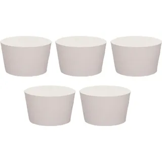 Pack von 5 Gummistopfen - Konische Druckstopfen - Weiche Dichtungsstopfen für Reagenzgläser - Glasanschlüsse - Tankflasche - Rohre (37x28x30mm)