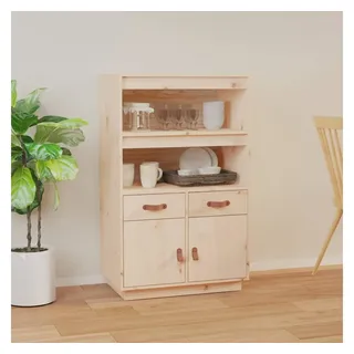 vidaXL Highboard 67x40x108,5 cm Massivholz Kiefer