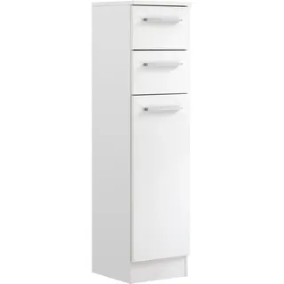 Saphir Waschbeckenunterschrank Quickset 335 2 Schubladen 30 x 119 x 33 cm Weiß Glanz